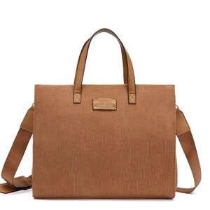 London Fog York structured corduroy satchel bag crossbody